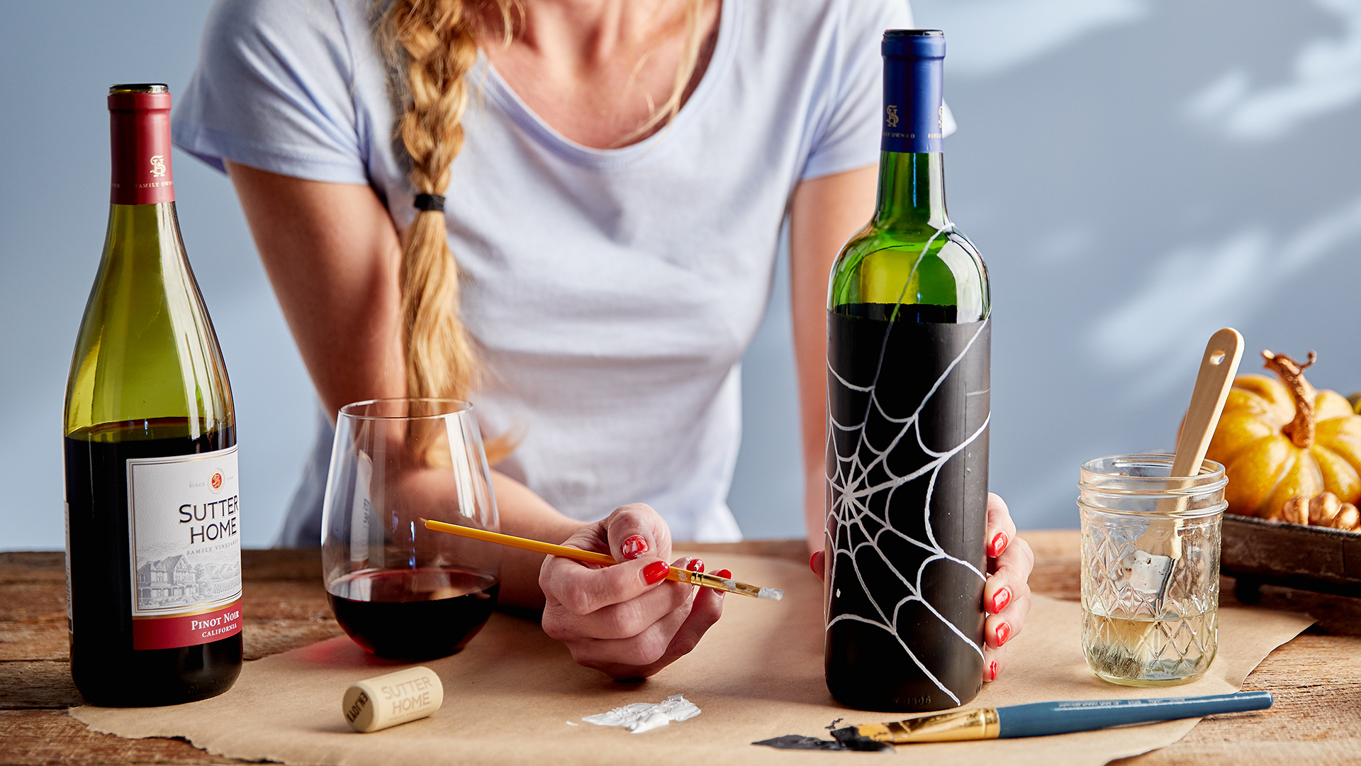 How to Create a Halloween Wine Bottle Craft to Upcycle Your